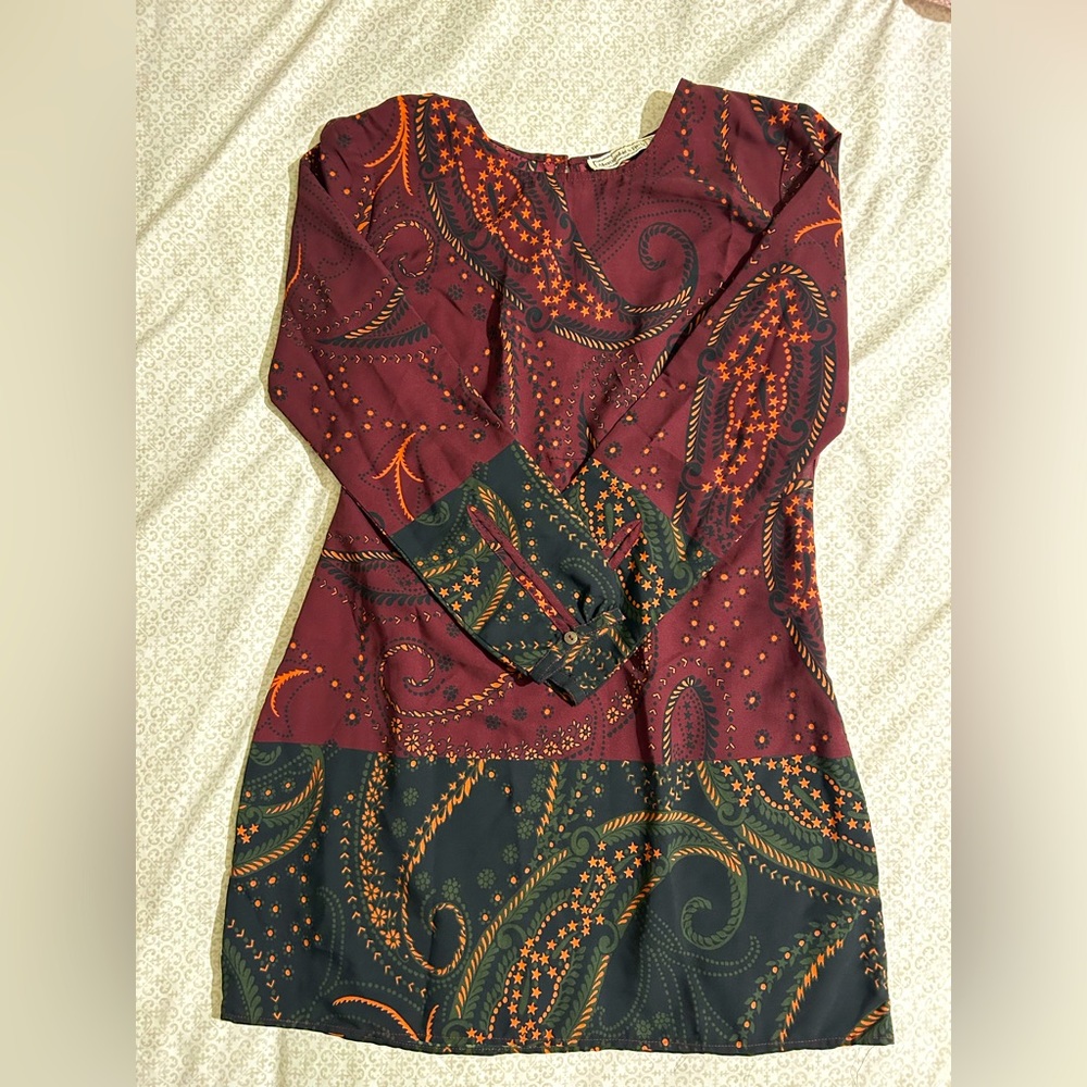 Abercrombie mini dress with paisley design